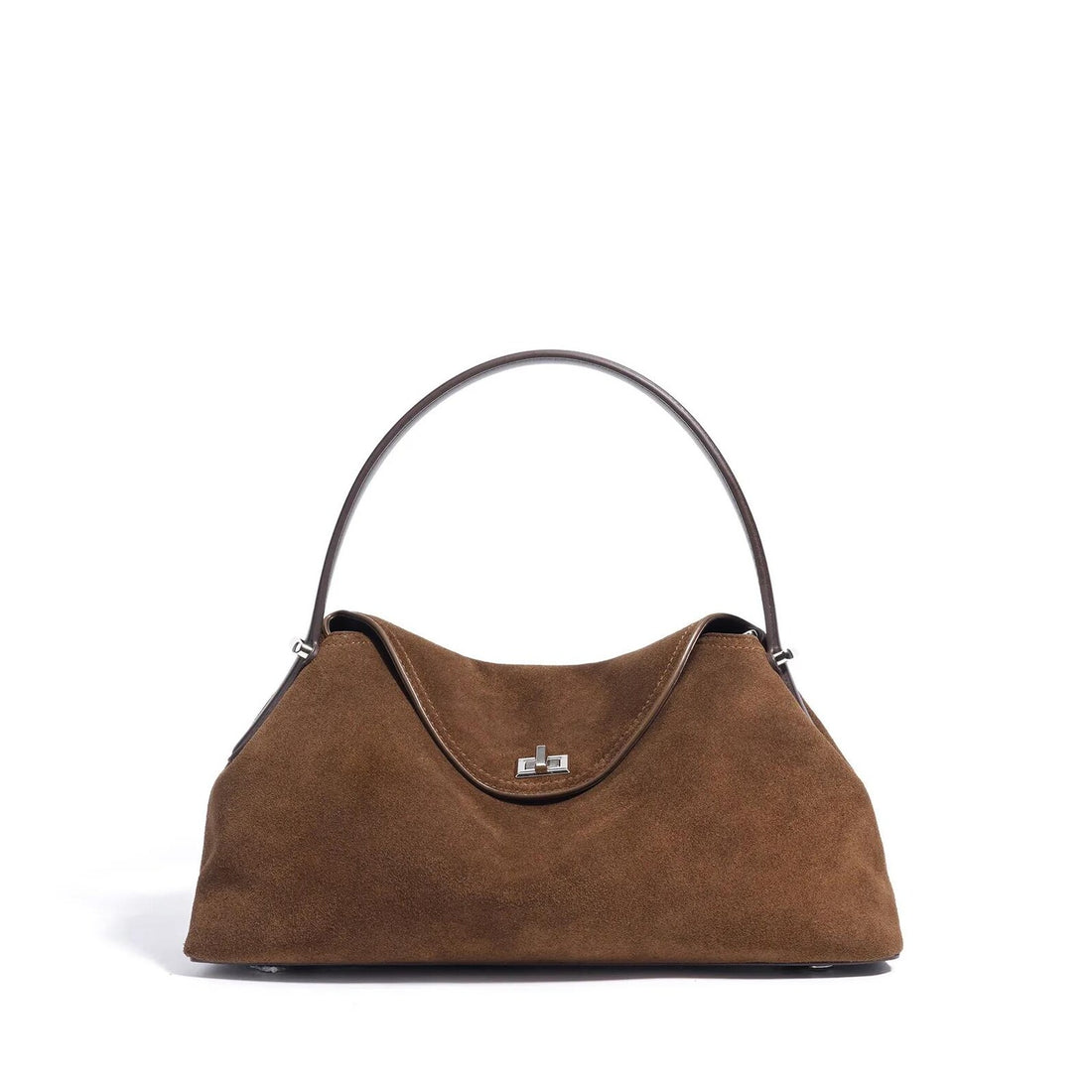 Cowhide Vintage Bowling Shoulder Bag